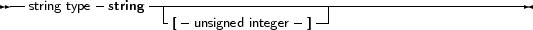 --string type -string--|---------------------------------------------
                   -[- unsigned integer- ]--
     